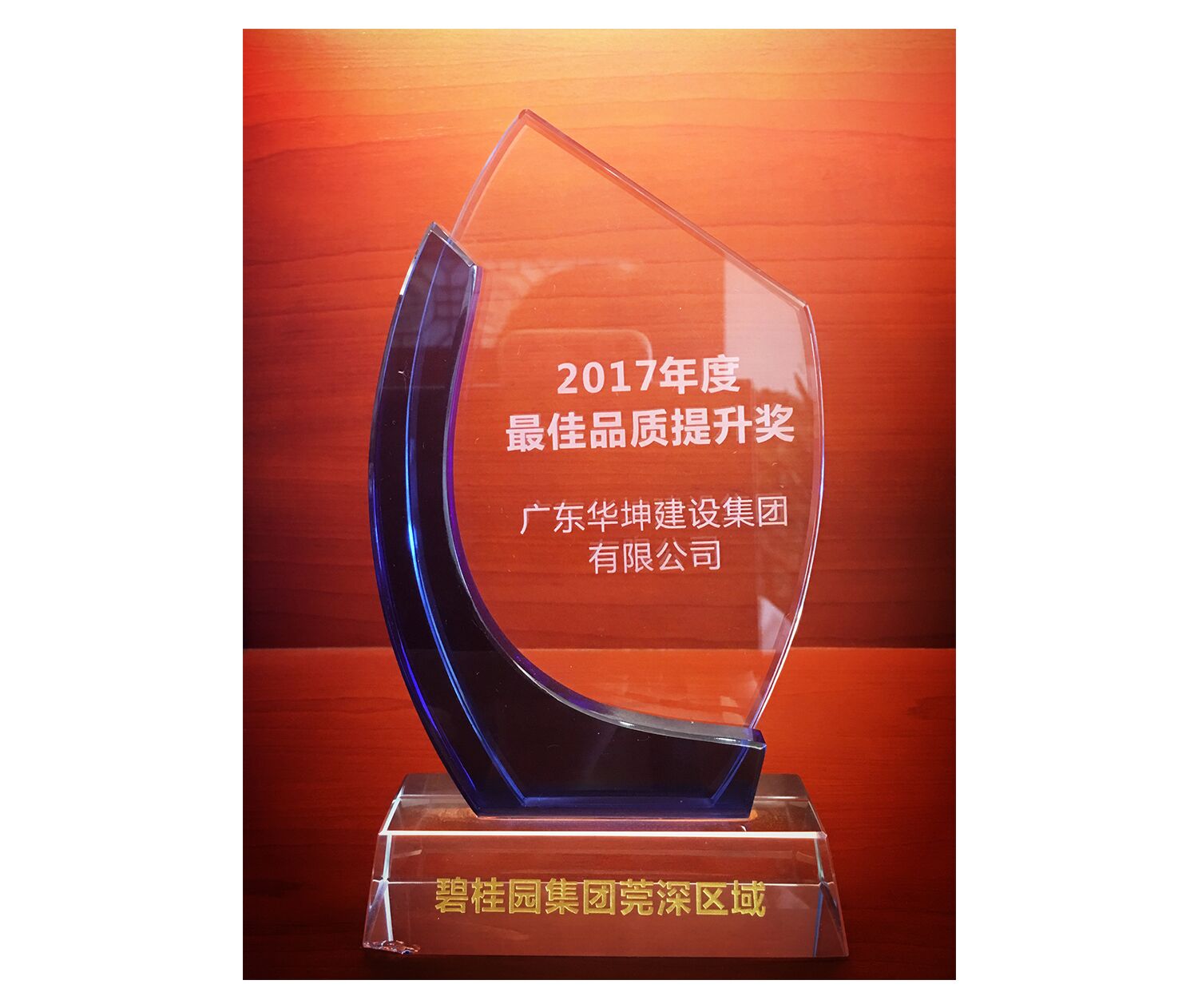 碧桂园2017年度最佳品质提升奖